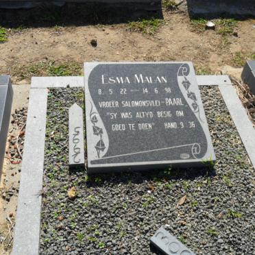 MALAN Esma 1922-1998