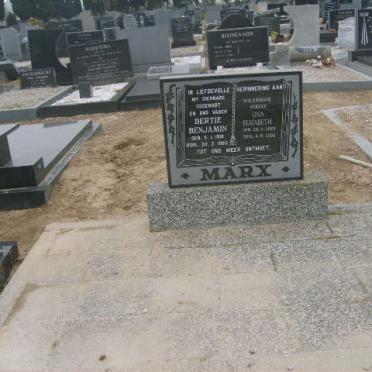 MARX Bertie Benjamin 1914-1983 &amp; Ina Elizabeth 1921-2003