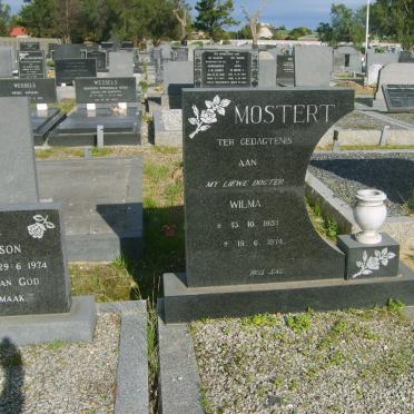 MOSTERT Wilma 1957-1974