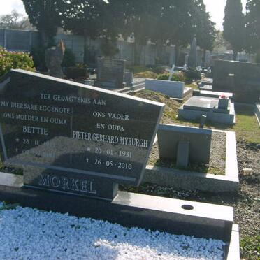 MORKEL Pieter Gerhard Myburgh 1931-2010 &amp; Bettie