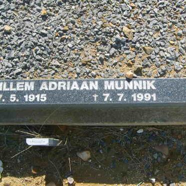MUNNIK Willem Adriaan 1915-1991