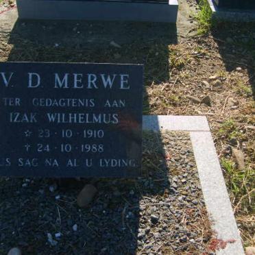 MERWE Izak Wilhelmus, v.d. 1910-1988
