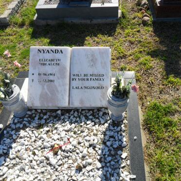 NYANDA Elizabeth Mdlalgse 1964-2001