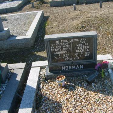 NORMAN Henry John 1883-1970 &amp; Hester Cecilia 1915-1989