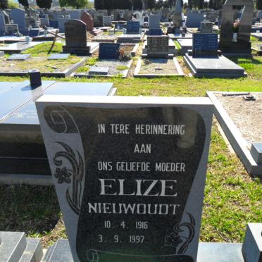 NIEUWOUDT Elize 1916-1997