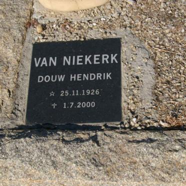 NIEKERK Douw Hendrik, van 1926-2000
