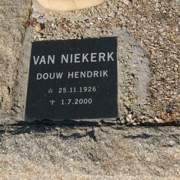 NIEKERK Douw Hendrik, van 1926-2000