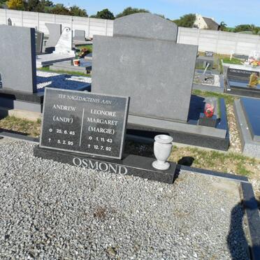OSMOND Andrew 1945-1995 &amp; Leonore Margaret 1943-1992
