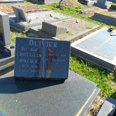 OLIVIER Christiaan Rheeder 1903-1993