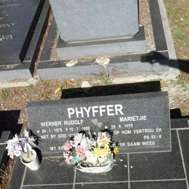 PHYFFER Werner Rudolf 1975-1998 :: PHYFFER Marietjie 1952-