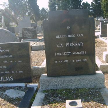 PIENAAR E.A. nee MARIAS 1877-1971