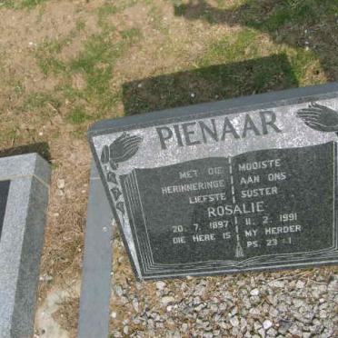 PIENAAR Rosalie 1897-1991