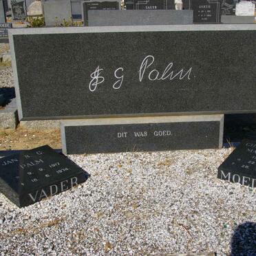 PALM Jan S.G. 1917-1974 &amp; Christina M. MALHERBE formerly PALM 1921-2008