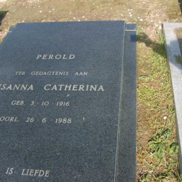 PEROLD Susanna Catherina 1916-1988