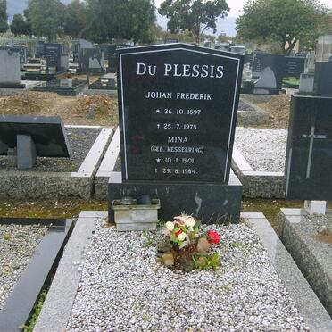 PLESSIS Johan Frederik, du 1897-1975 &amp; Mina KESSELRING 1901-1984