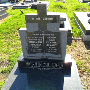 PRINSLOO Jochemes Johannes 1930-2003 &amp; Magdalena Hendrika 1934-1995