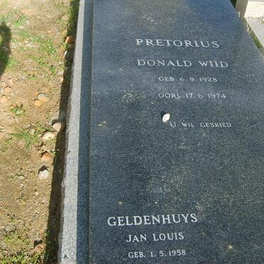 PRETORIUS Donald Wiid 1928-1974 :: GELDENHUYS Jan Jouis 1958 -