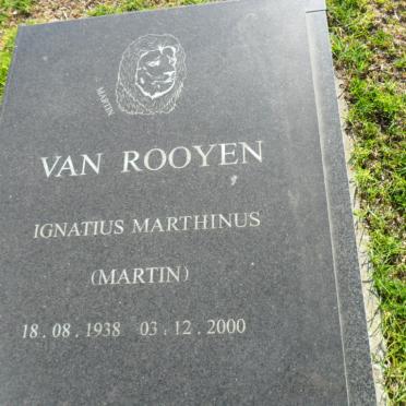 ROOYEN Ignatius Marthinus, van 1938-2000