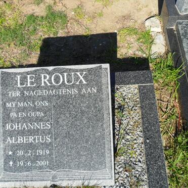 ROUX Johannes Albertus, le 1931-2001