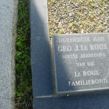 ROUX Geo. J., le
