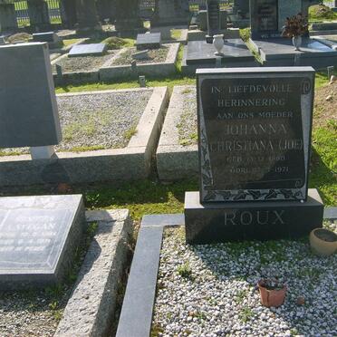 ROUX Johanna Christiana 1890-1971
