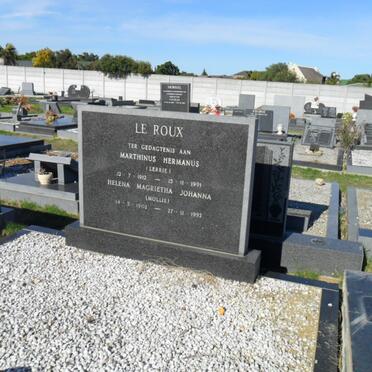 ROUX Marthinus Hermanus, le 1912-1991 &amp; Helena Magrietha Johanna 1902-1992