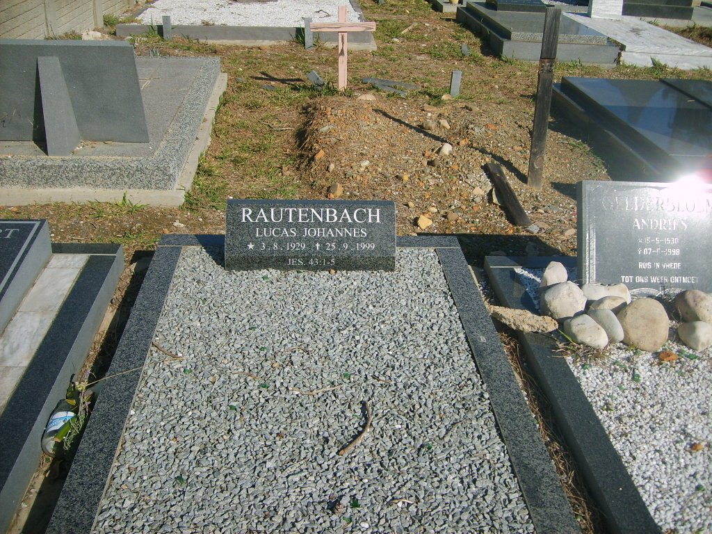 RAUTENBACH Lucas Johannes 1929-1999