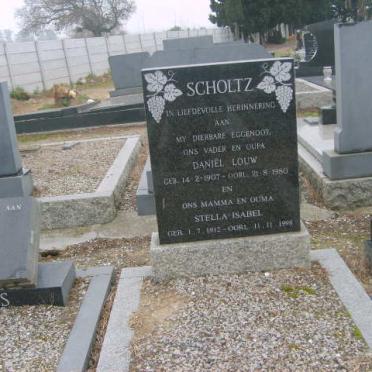 SCHOLTZ Daniel Louw 1907-1980 &amp; Stella Isabel 1912-19?8