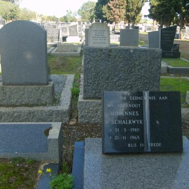 SCHALKWYK Johannes, v. 1910-1965