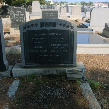 SCHUT?? Gerhard -1964 &amp; Johanna KRIEL -1973