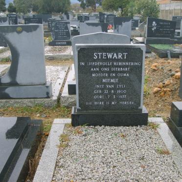 STEWART Miemie nee VAN ZYL 1900-1977