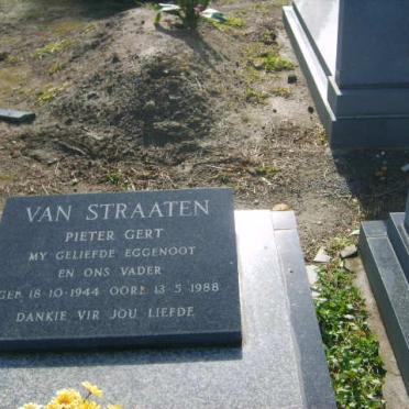 STRAATEN Pieter Gert, van 1944-1988