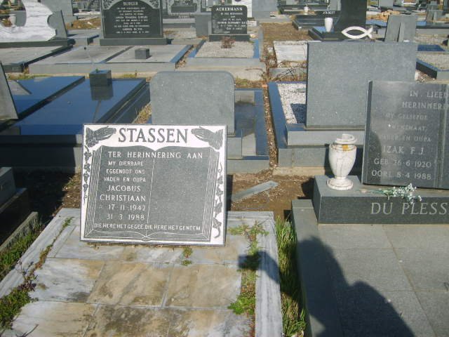 STASSEN Jacobus Christiaan 1942-1988