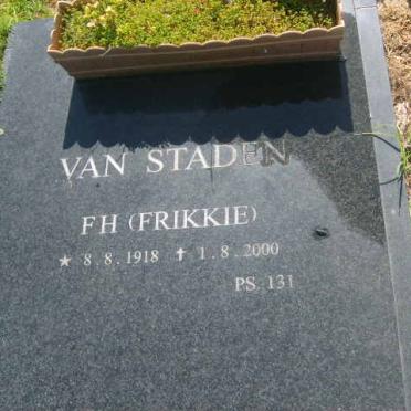 STADEN F.H., van 1918-2000