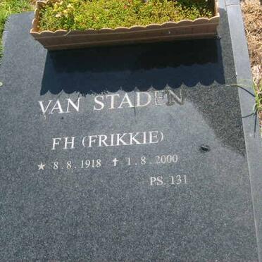 STADEN F.H., van 1918-2000