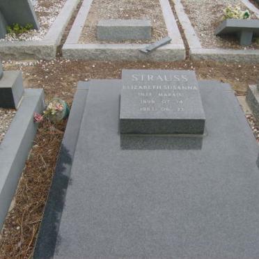 STRAUSS Elizabeth Susanna nee MARAIS 190?-1983