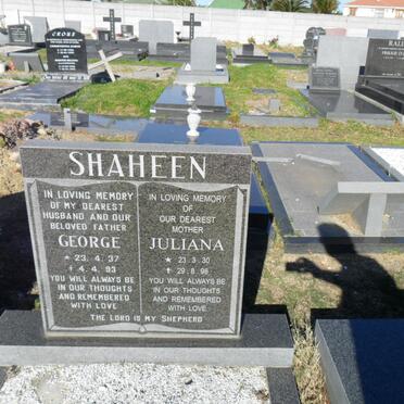 SHAHEEN George 1937-1993 &amp; Juliana 1930-1998