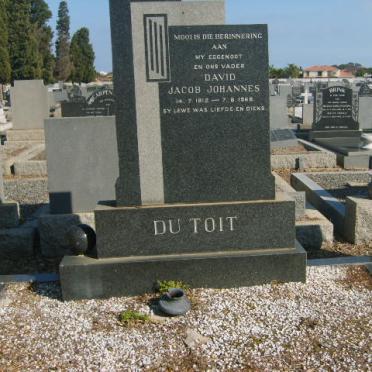 TOIT David Jacob Johannes, de 1912-1968