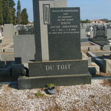 TOIT David Jacob Johannes, de 1912-1968