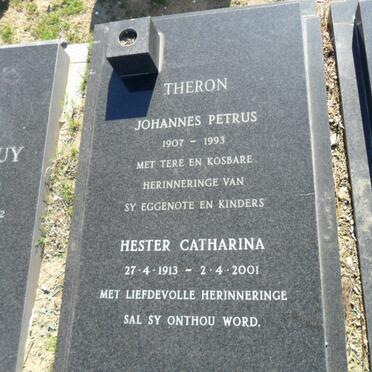 THERON Johannes Petrus 1907-1993 &amp; Hester Catharina 1913-2001