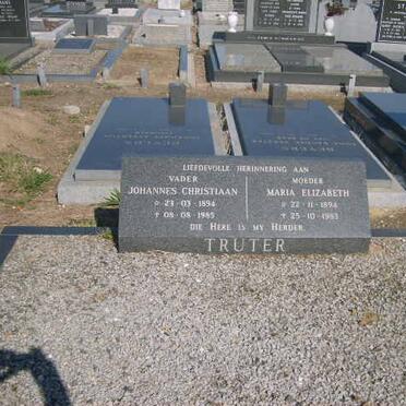 TRUTER Johannes Christiaan 1894-1985 &amp; Maria Elizabeth 1894-1983