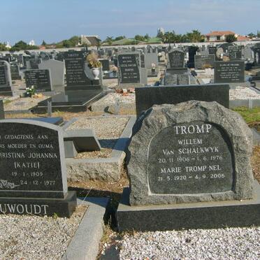 TROMP Willem van Schalkwyk 1906-1976 &amp; Marie NEL 1920-2006