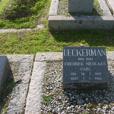 UECKERMAN Friedrick Nicolaas Carl 1897-1968