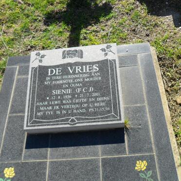 VRIES F.C.J., de 1936-2001