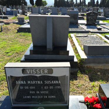 VISSER Anna Maryna Susanna 1911-1995