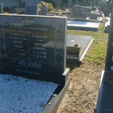 VILJOEN Theunis Gabriel 1909-2001 &amp; Helene Carol 1917-1983