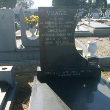 VISAGIE Christiaan George Johannes 1935-1984