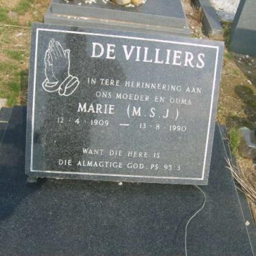 VILLIERS M.S.J., de 1909-1990
