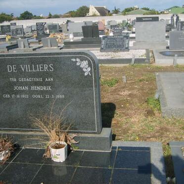 VILLIERS Johan Hendrik, de 1922-1988