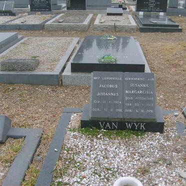 WYK Jacobus Johannes, van 1904-1981 &amp; Susanna Margaretha 1907-1991 